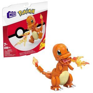 MEGA Blocks Pokémon Build & Show Toy-Posable Charmander 180 Pieces NEW